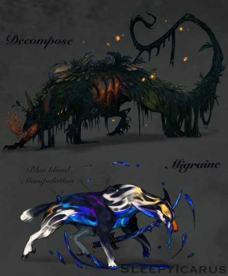 Мифические животные концепт арт