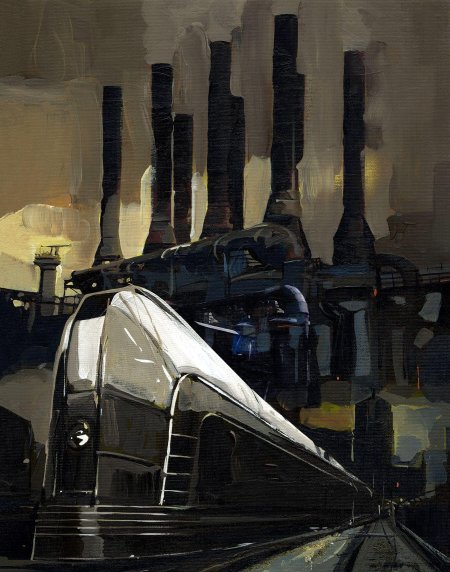 Дизельпанк поезд