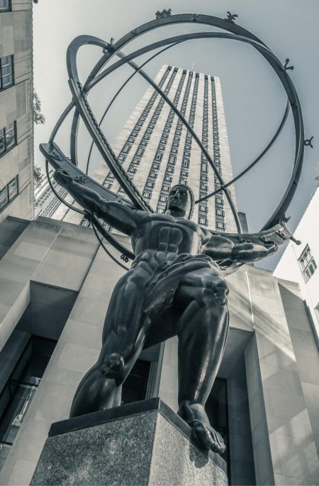 Памятник атлант расправил плечи нью йорк