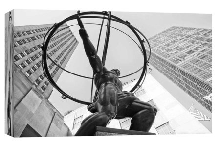 Статуя атланта нью-йорк