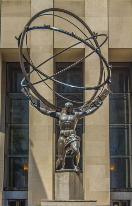 Atlas statue