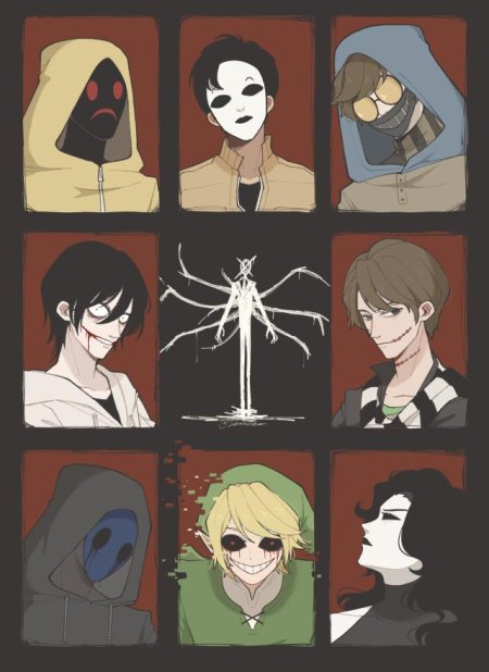 Крипипаcта персонажи крипипаста