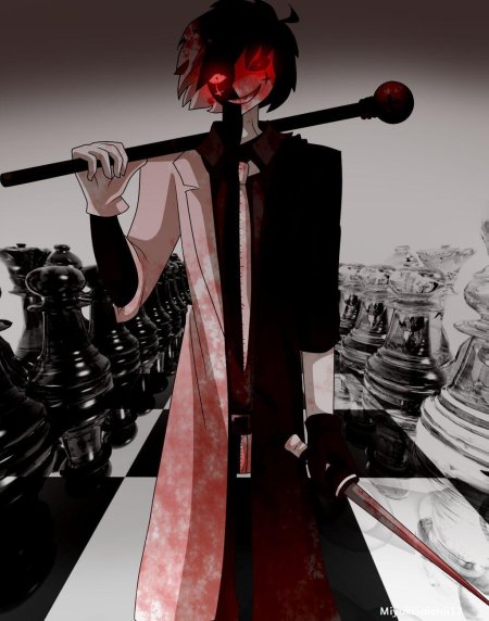 Крипипаста шахматист арт