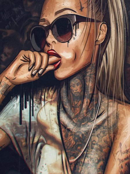 Девушка тату