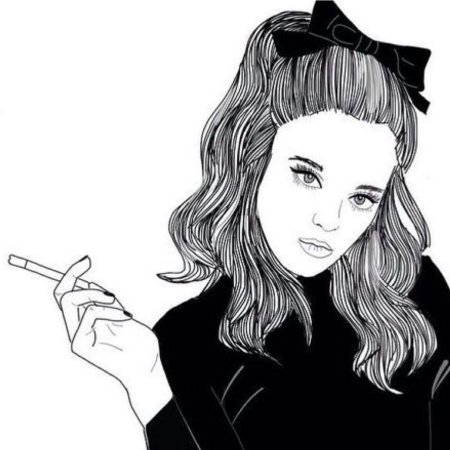 Раскраски девушки в стиле арт