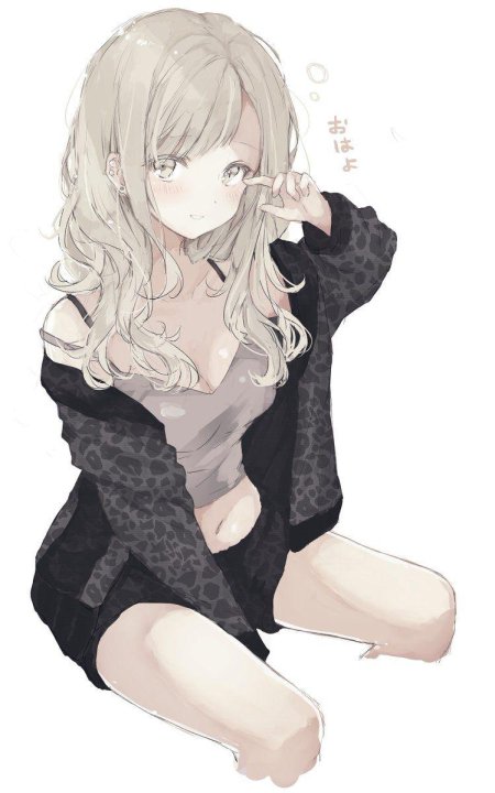 Аниме кудрявая блондинка