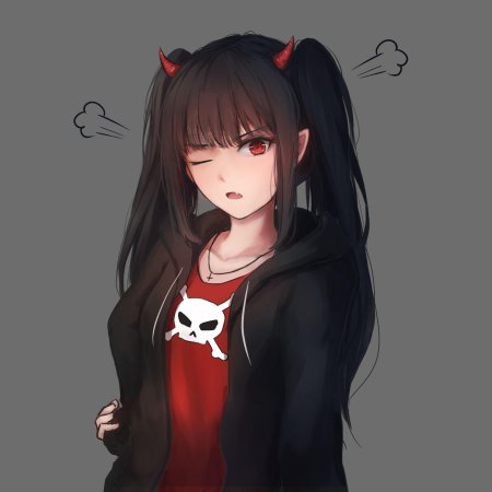 Аниме девушки темные