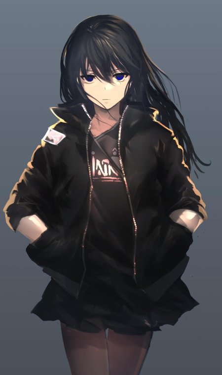 Аниме девушка пацанка