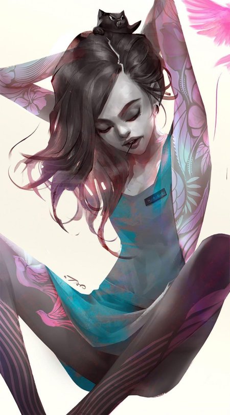 Девушка арт