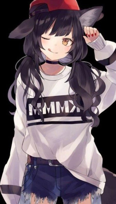 Милая аниме девушка