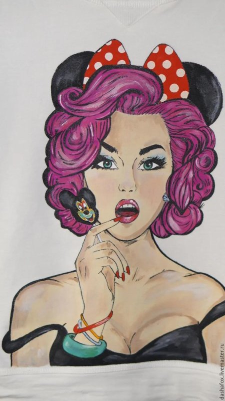 Девушка в стиле поп арт