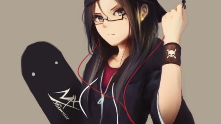 Аниме девушка пацанка