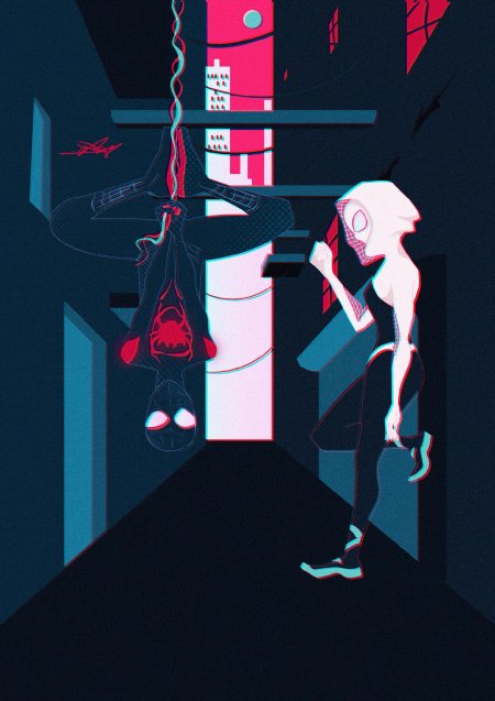 Человек паук через вселенные гвен