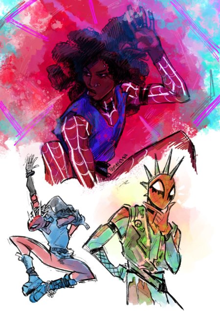 Человек паук через вселенные персонажи