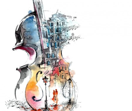 Вышивка крестом виолончель