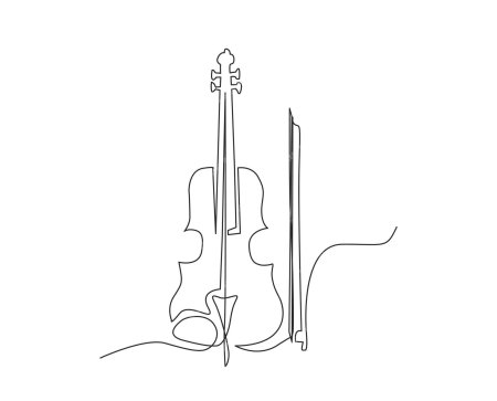 Скрипка контур