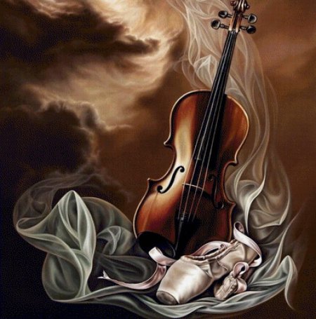 Скрипка арт