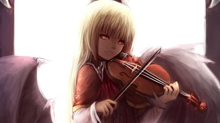 Аниме девушка со скрипкой