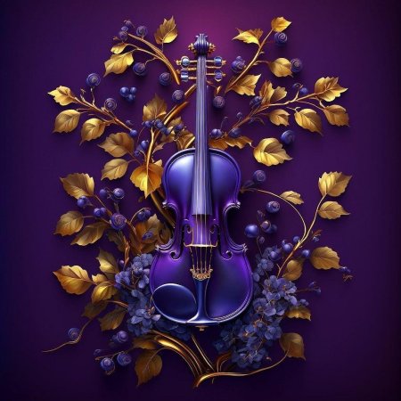 Purple violin