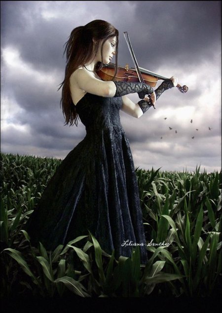 Женщина со скрипкой