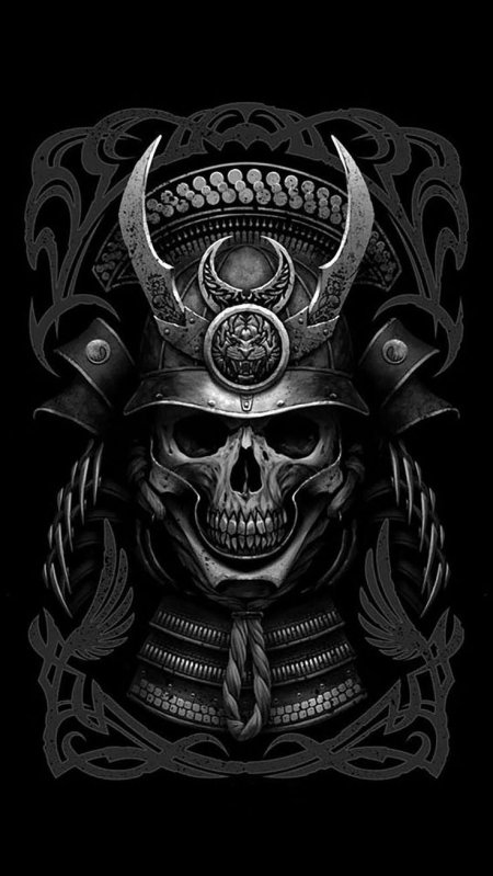 Самурай череп