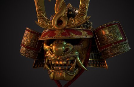 Японская маска самурая