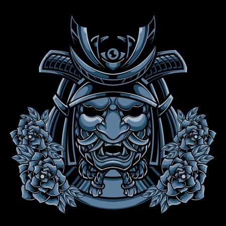 Маска японского самурая