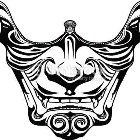 Японские маски тату эскизы