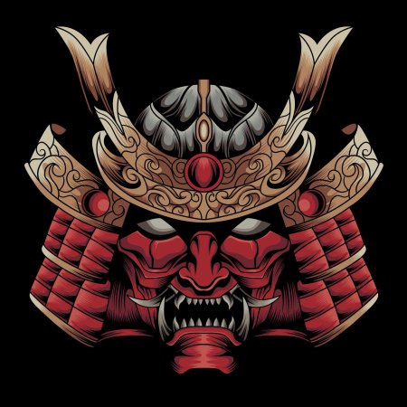 Маски воинов самураев