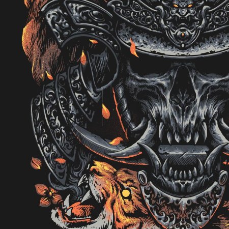 Самурай череп