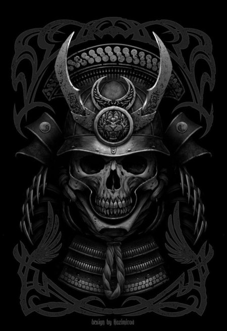 Самурай череп