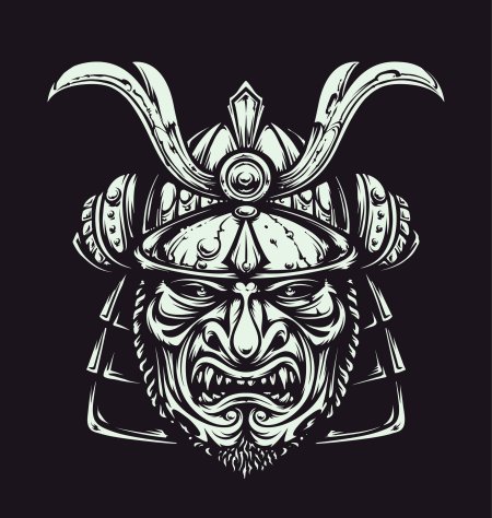 Самурайская маска арт