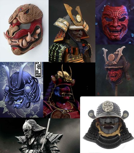 Хання маска самурай