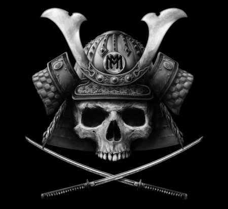 Самурай череп