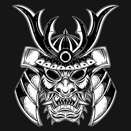 Череп в японском стиле тату