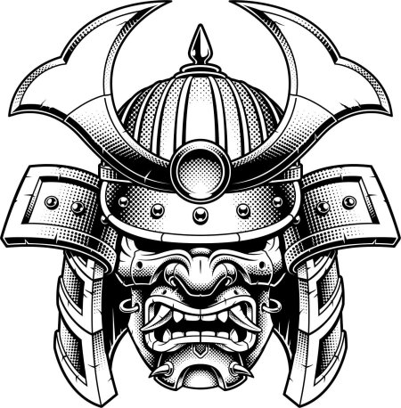 Маска самурая менгу