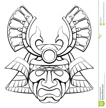 Шлем воина сиегуна маски