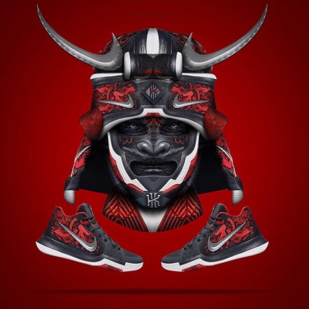 Маска кабуки самурай