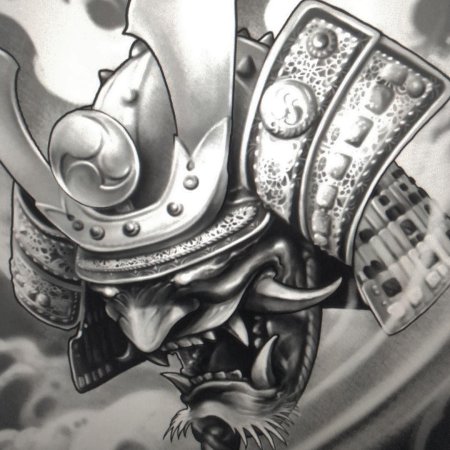 Тату япония самурай