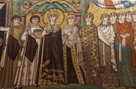 Мозаика император юстиниан равенна