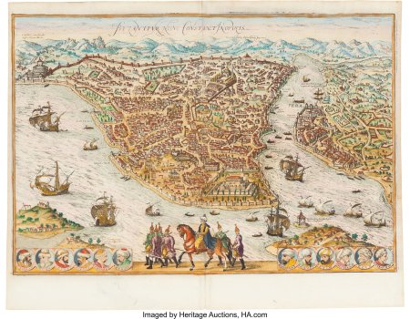 Константинополь карта древняя