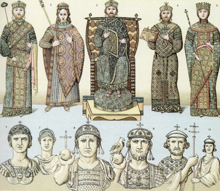 Византийская империя одежда императора