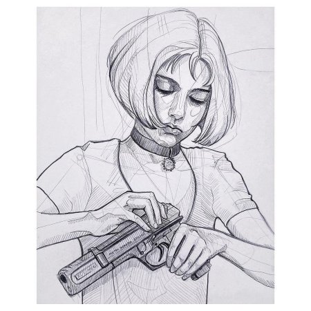 Эскиз леон и матильда