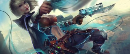 Фэнтези девушка с пистолетом