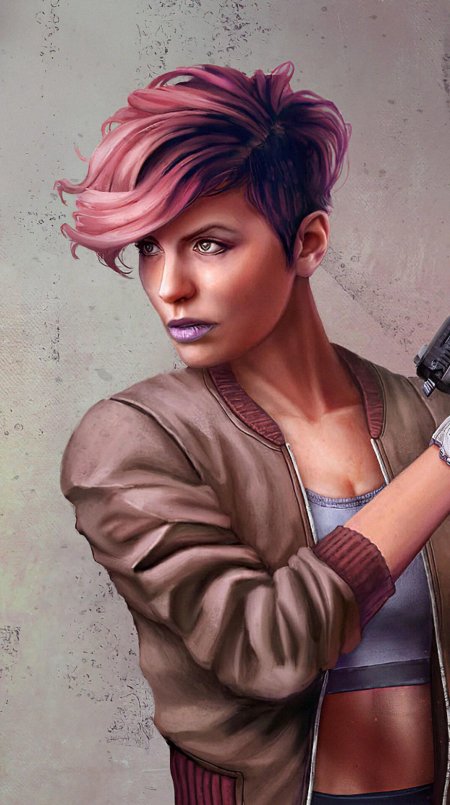 Киберпанк девушка