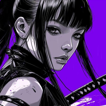 Девушка самурай аниме