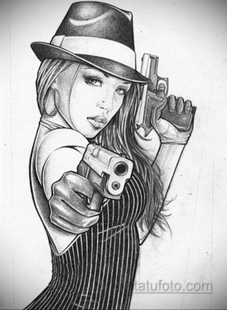Девушка гангстер
