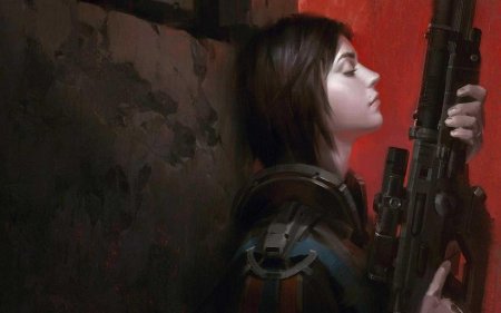 Девушка с винтовкой