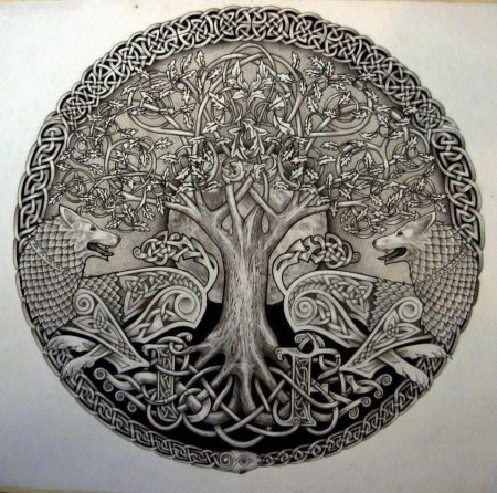 Кельтское дерево жизни иггдрасиль