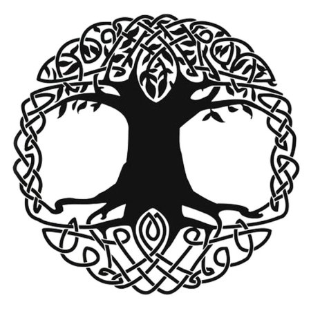 Скандинавский орнамент иггдрасиль